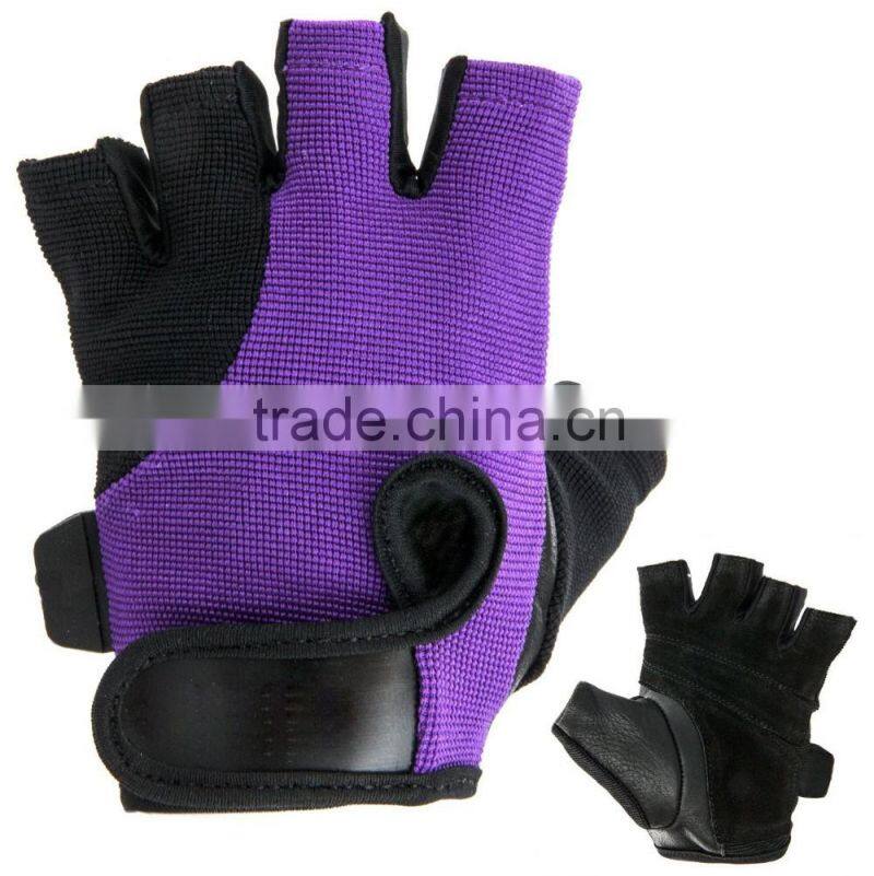 Best Design Leather Palm Protectors Weight Lifting Barbell Grips