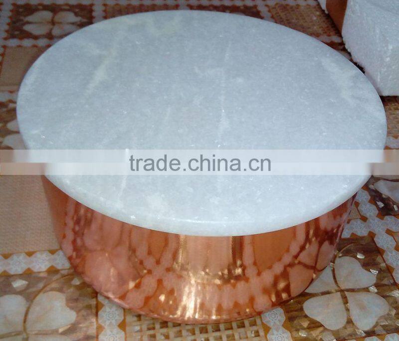 Copper & Brass canisters or Jars with Marble lid