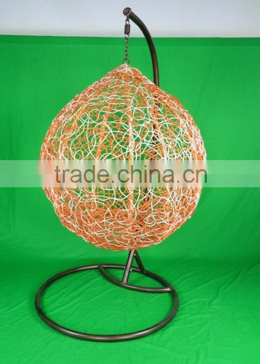 0503 outdoor garden patio good quality single seat rattan hanging swing chair YPS083