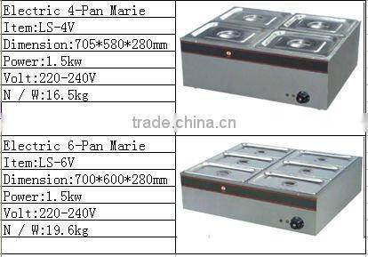 Electric 4-pan Bain Marie