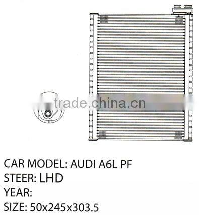 Electric Car LHD Steer A/C Parts Auto Evaporator For Audi A6