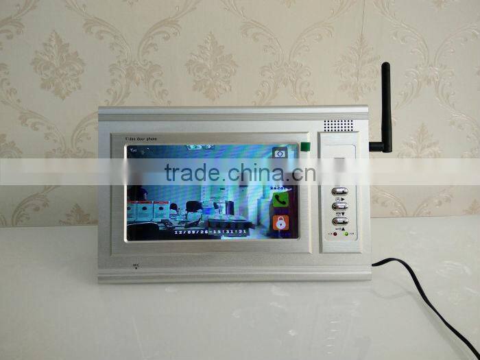 2.4GHz long range 2 family waterproof door bell video door intercom wireless video intercom