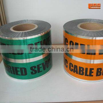 high qulity underground detectable aluminum foil warning tape