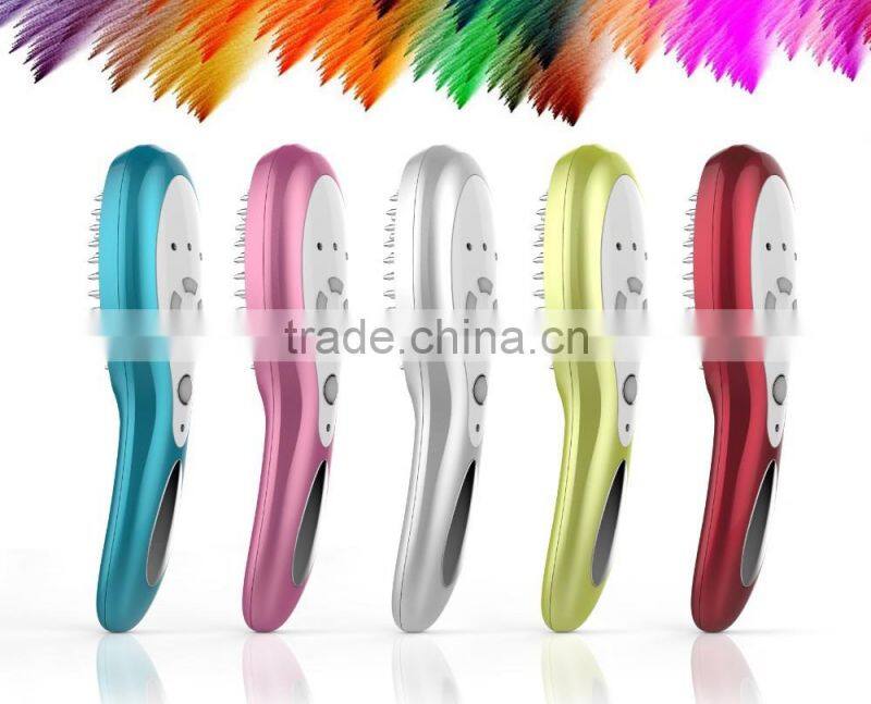 2016 Portable electric vibrating Health and Care Hair Growth Comb