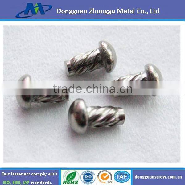 Stainless steel zinc plate metal rivet with washer
