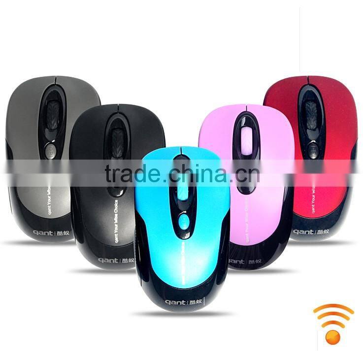 2.4GHz Wireless mouse wholesale optical mouse Blue/red/black/gray etc available.
