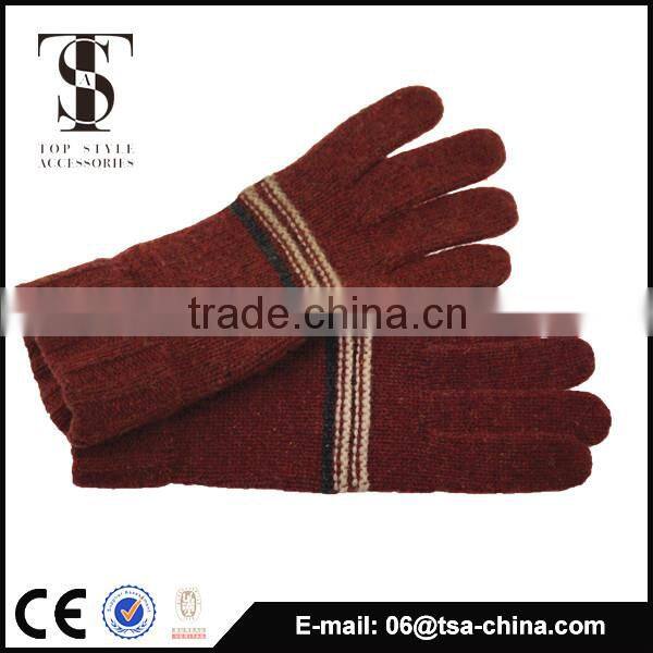2015 wholesale acrylic warm lined gloves