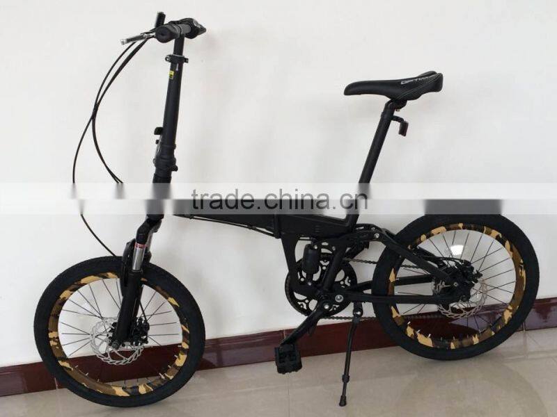 High Quality Promotional 20" Tyre Alloy Frame Folding Bicycle for sale