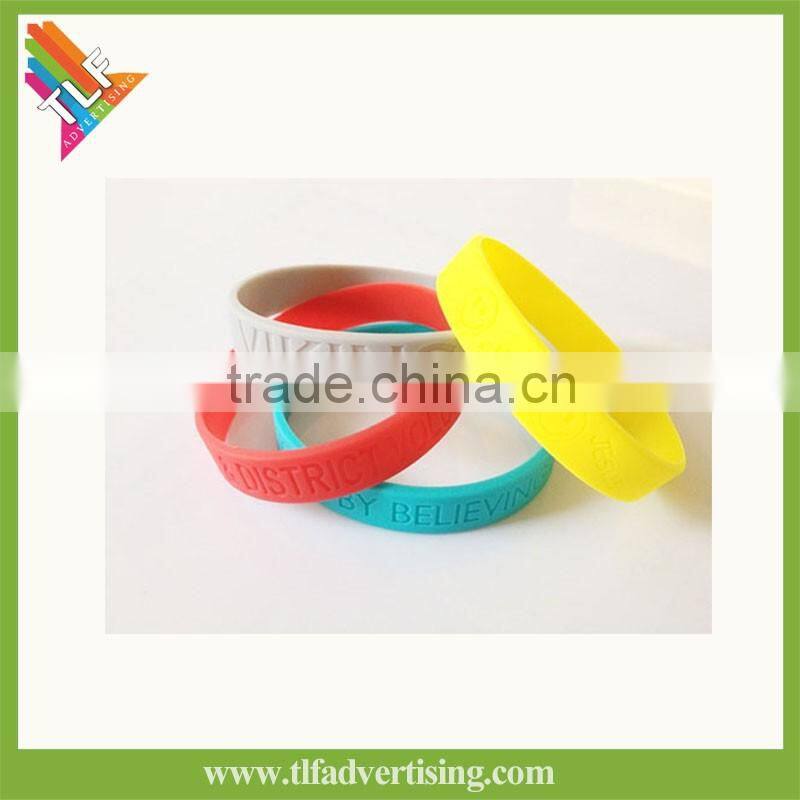 Advertising silicone bracelet with custom printing