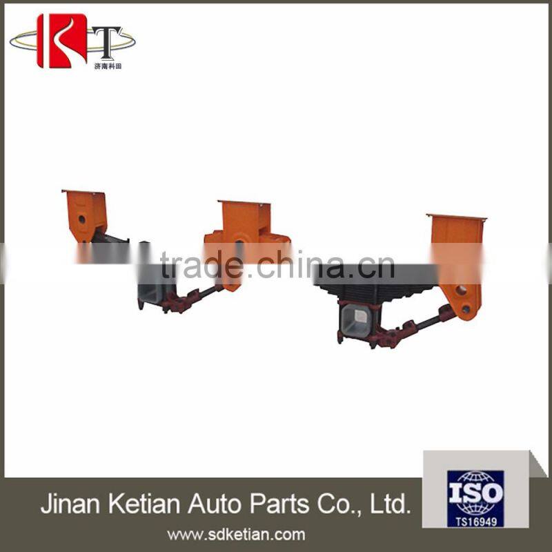 2 axles semi trailer lightweight suspension for 130 mm