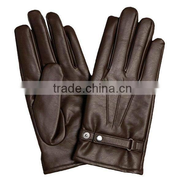 Fast shipping shandong long black driving lambskin plain style gloves for men