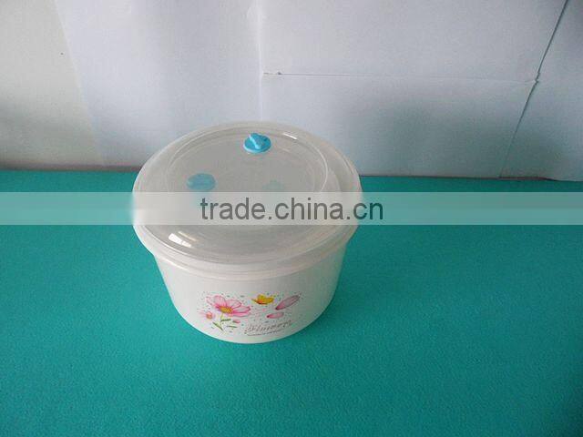 Microwave plastic bowl
