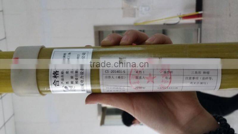 telescopic hot stick with triangle tube