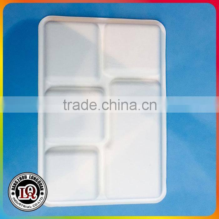 Compostable Shallow 5 Compartments Tray