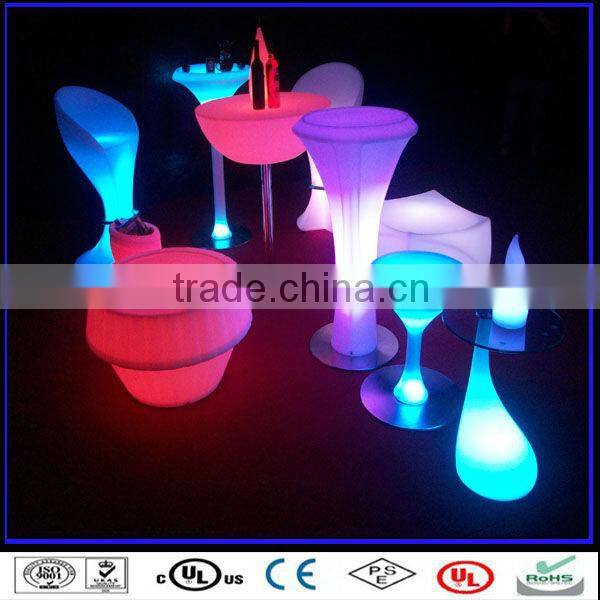 LED Cube Stool illuminated bar furniture bar plastic cube stool white cube stool