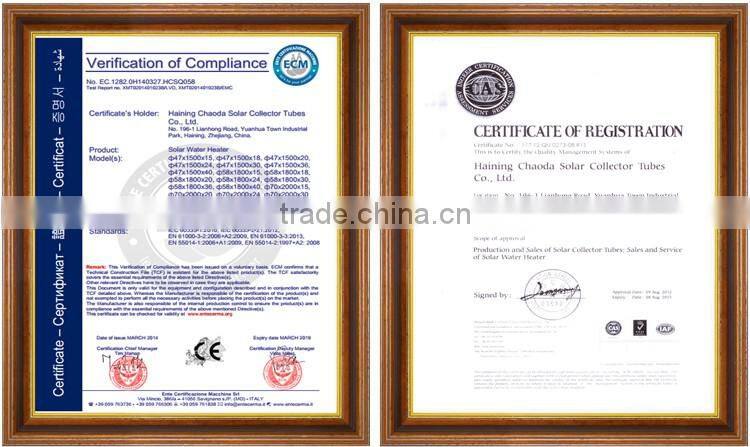 All Glass Sola Vacuum Tube(Heat Pipe)