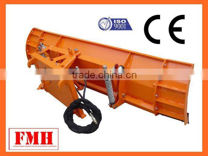 Farm tractor snow plow