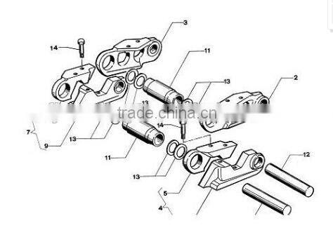 china factory supply spare parts D6 bulldozer track link
