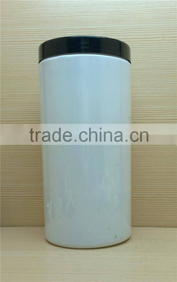 1500ml 50oz round pet plastic jar for candy, tea, nuts, honey, chocolate, storage