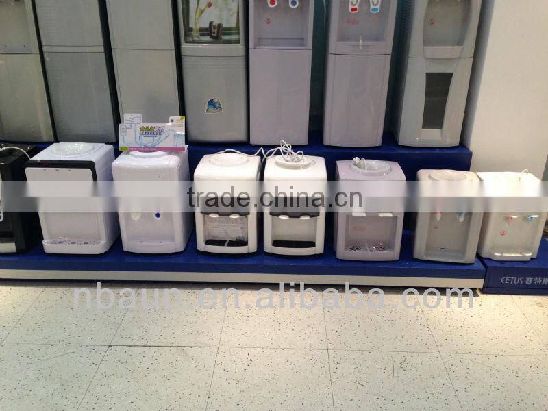 Cheap mini electronic cooling desktop counter top hot cold drinking water dispenser machine price