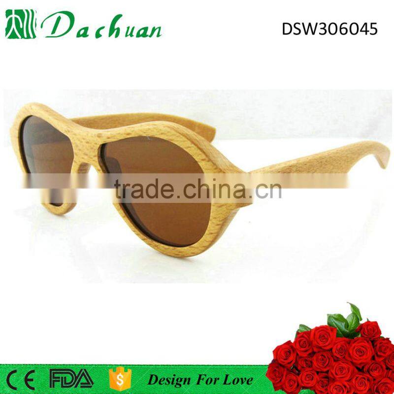 Polarized custom high quality designer custom wooden sunglasses UV400