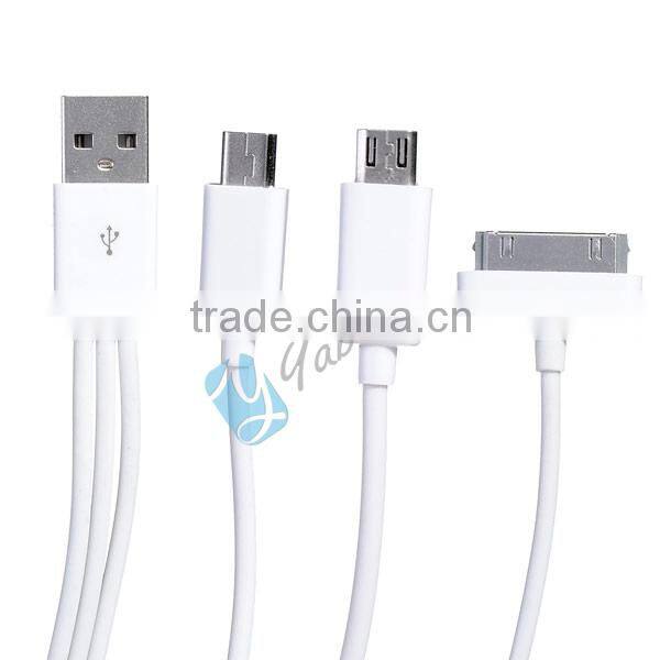 For Iphone 5 Iphone 4 Micro USB Multi 3 In 1 Data USB Cable