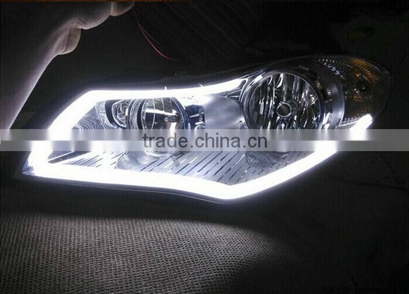 Motor parts accessories flexible led car neon light tear strip led daytime running light for car bus truck