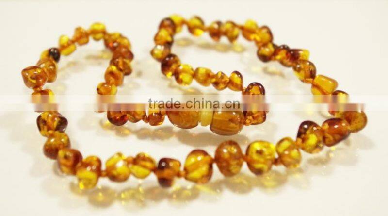 Hot sale Baltic amber baby teething necklace