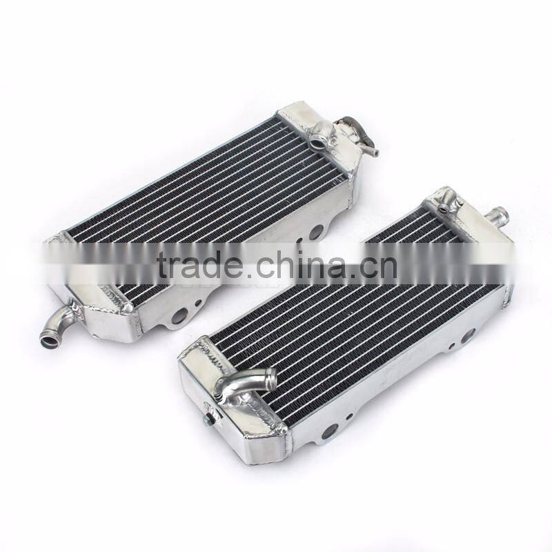 High performance brazd aluminum cooling parts motorcycle radiators for dirt bike