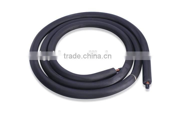 hvac aluminum tube with white insulation foam