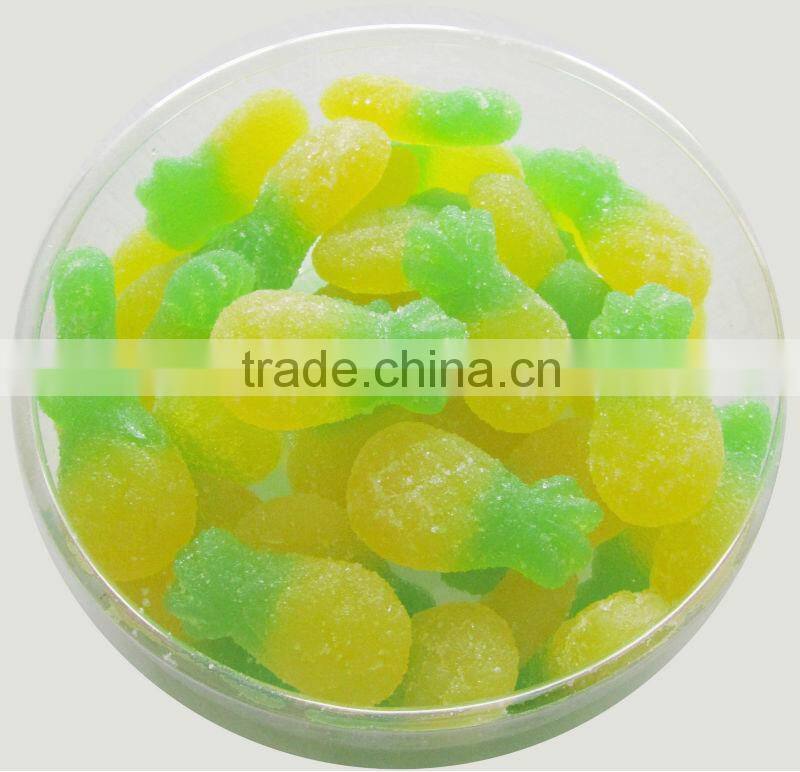 Orange Fruit Shaped Gummy Candy Chewy Candy