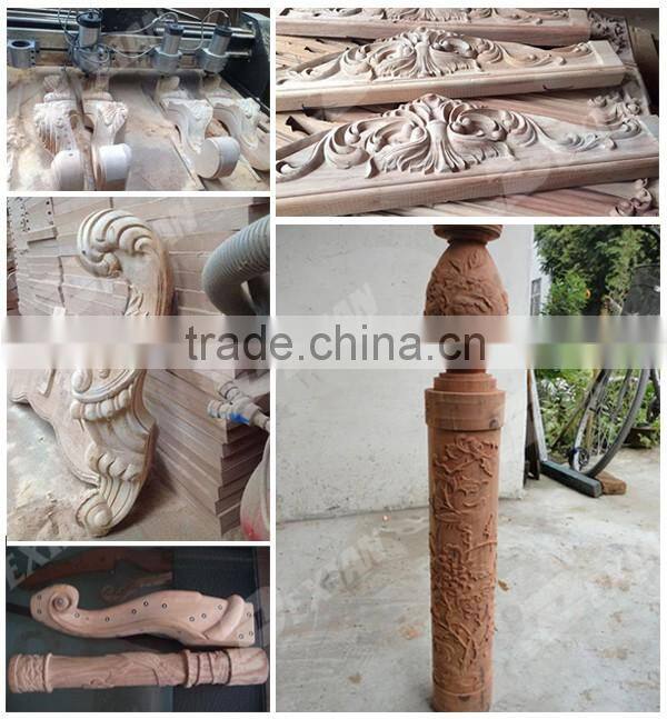 ELE 0809 3d wood carving cnc router with rotary , cnc router engraving machine multi rotary