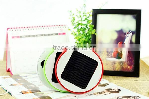 2016 NEW round solar charger wholesale power bank 6000mAh