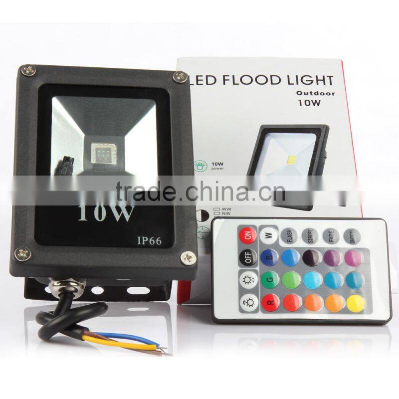 AC85-265V IP65 10W RGB Led Flood light with factory price