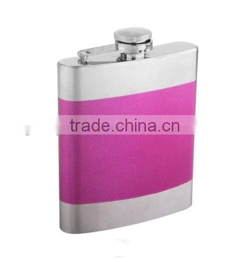 Decal printing hip flask with full color logo