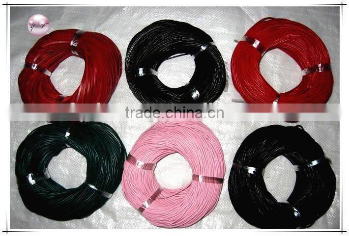 Round real cow leather cords