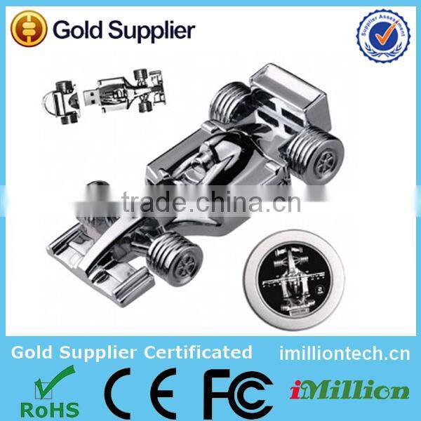 High speed cheap price 2gb race car usb, race car cheap usb stick with metal box