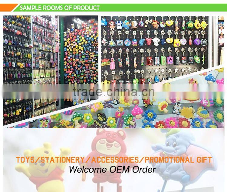 Wholesale personalized cartoon kids rings silicon rubber pvc souvenir finger ring