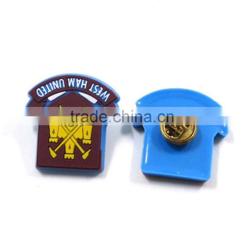 Promotional gift Custom shaped Wholesale PVC Pins Badge
