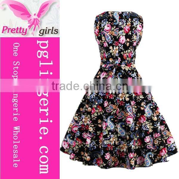 Bright color 1950s Audrey Hepburn Dress