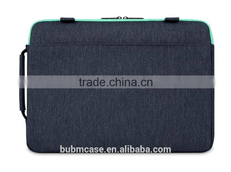 BUBM 2016 Newly design waterproof custom nylon laptop sleeve with pocket