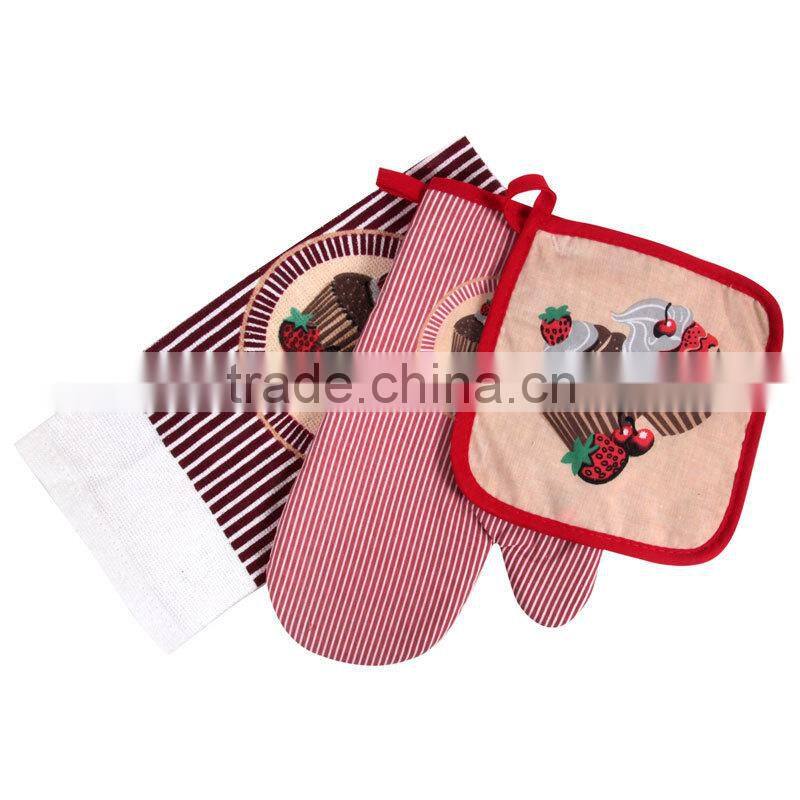 printed cotton kitchen towel set pot holder oven mitten towel cheap items to sell wholesale alibaba china suppliers