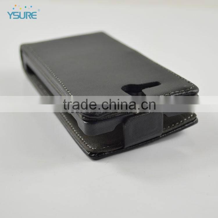 Simple PU leather flip case for Sony xperia l