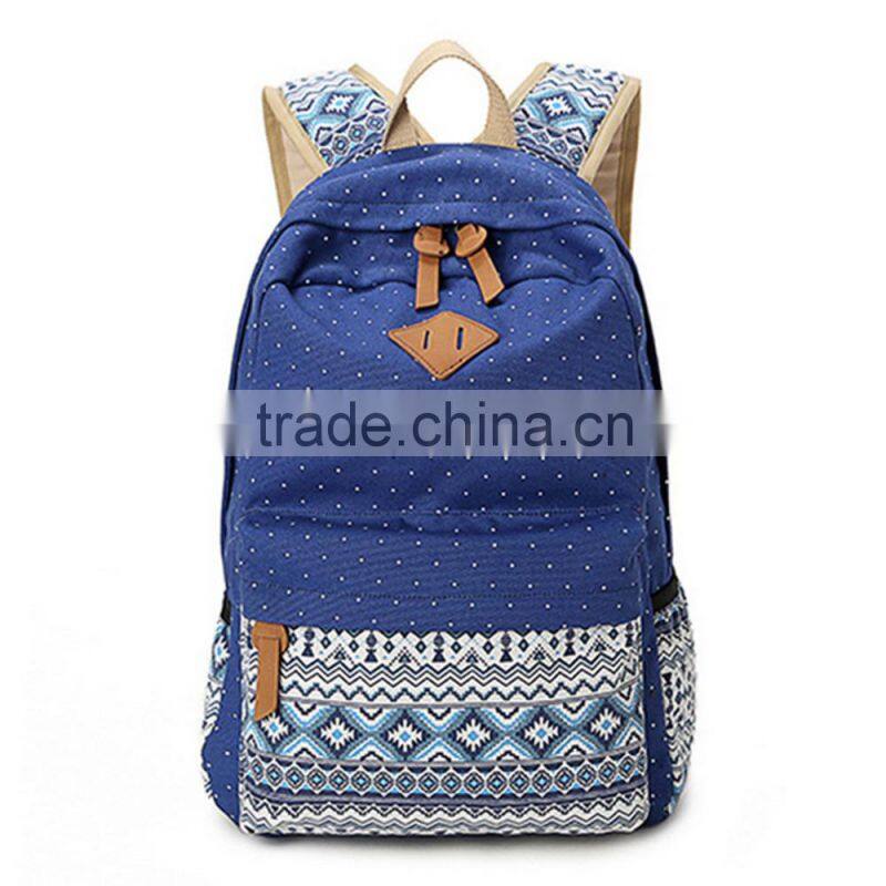 Women Girl Canvas Shoulder School Bag Handbag Bookbag Backpack Travel Rucksack