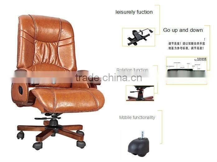 Classic executive leather wooden office chair china supplier AB-312