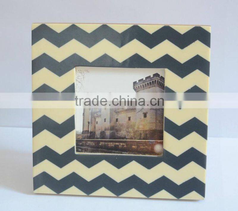 Photo Frame /High quality bone & resin photo frame 2016 new design, ox bone + MDF newest photo frame, photo picture frame