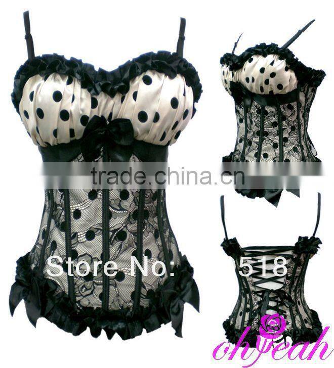 Latest design overbust sex lady corset dance top