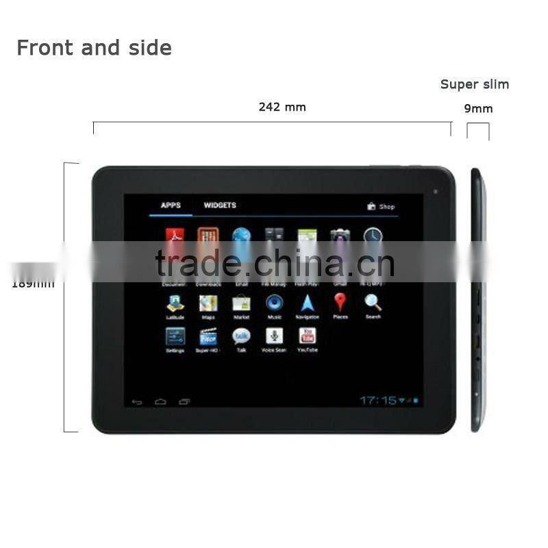 Hot selling 9.7 inch skype tablet pc download with hifi sound