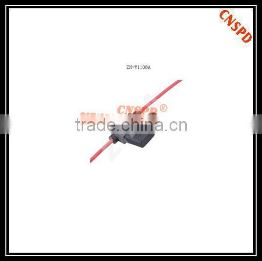 ZH-W1108A universal type fuse holder with wire for car, miniature fuse box