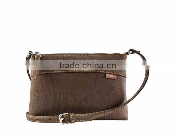 Boshiho new arrival item Eco-friendly Brown Cork woman lady handbag